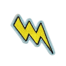 Embroidery Design Your Own Lightning Patches Sewing Chenille Embroidered 3d Badge